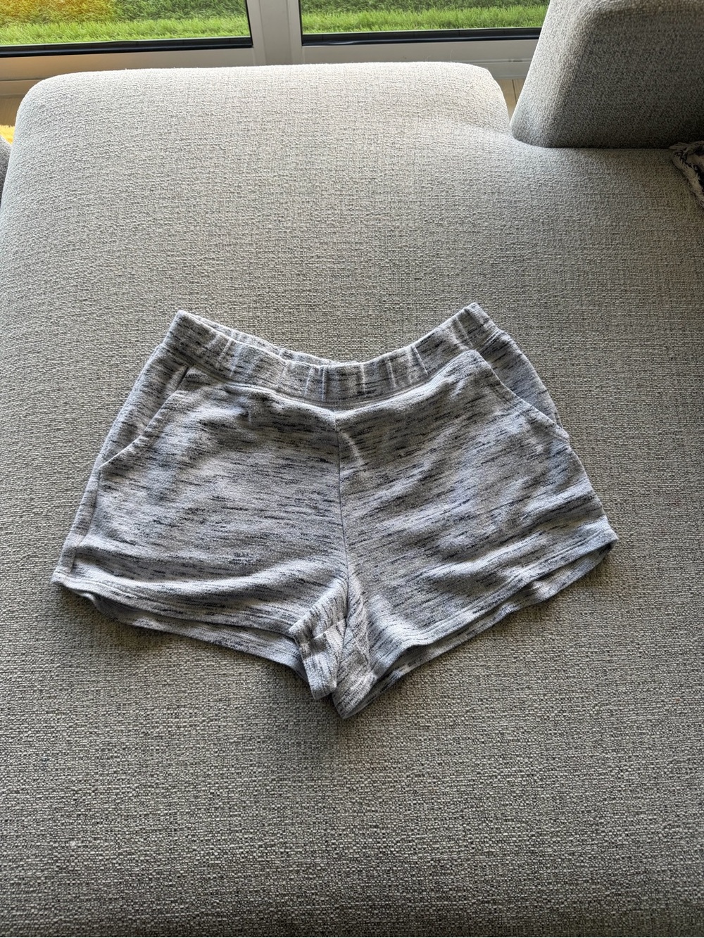 aerie Light‎ Heather Gray Marled Athletic Shorts